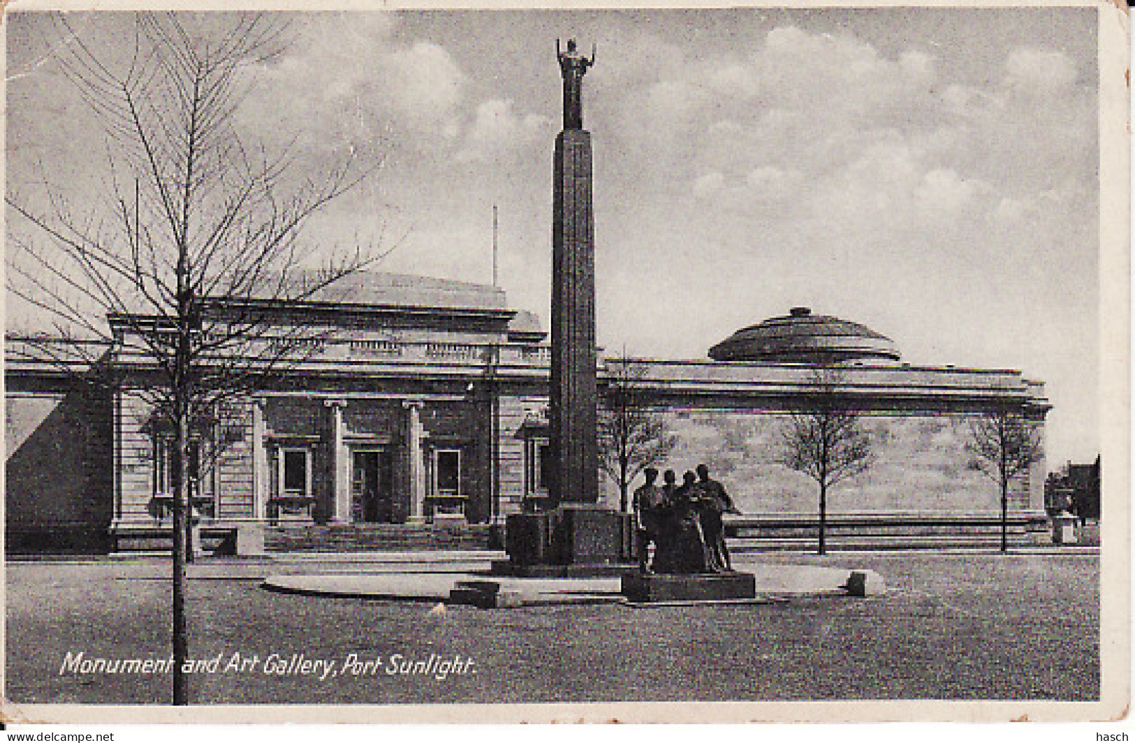 281180Port Sunlight, Monument And Art Gallery (see Corners And Back Side) - Andere & Zonder Classificatie