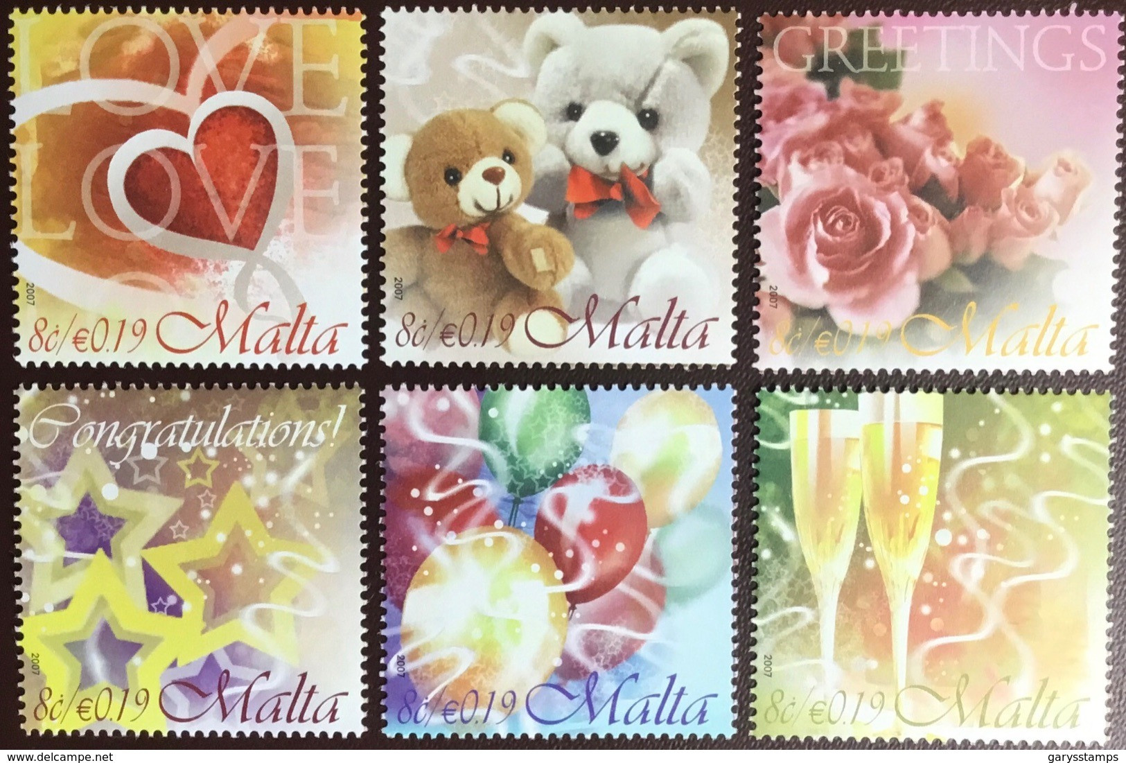 Malta 2007 Greetings Stamps MNH - Malte