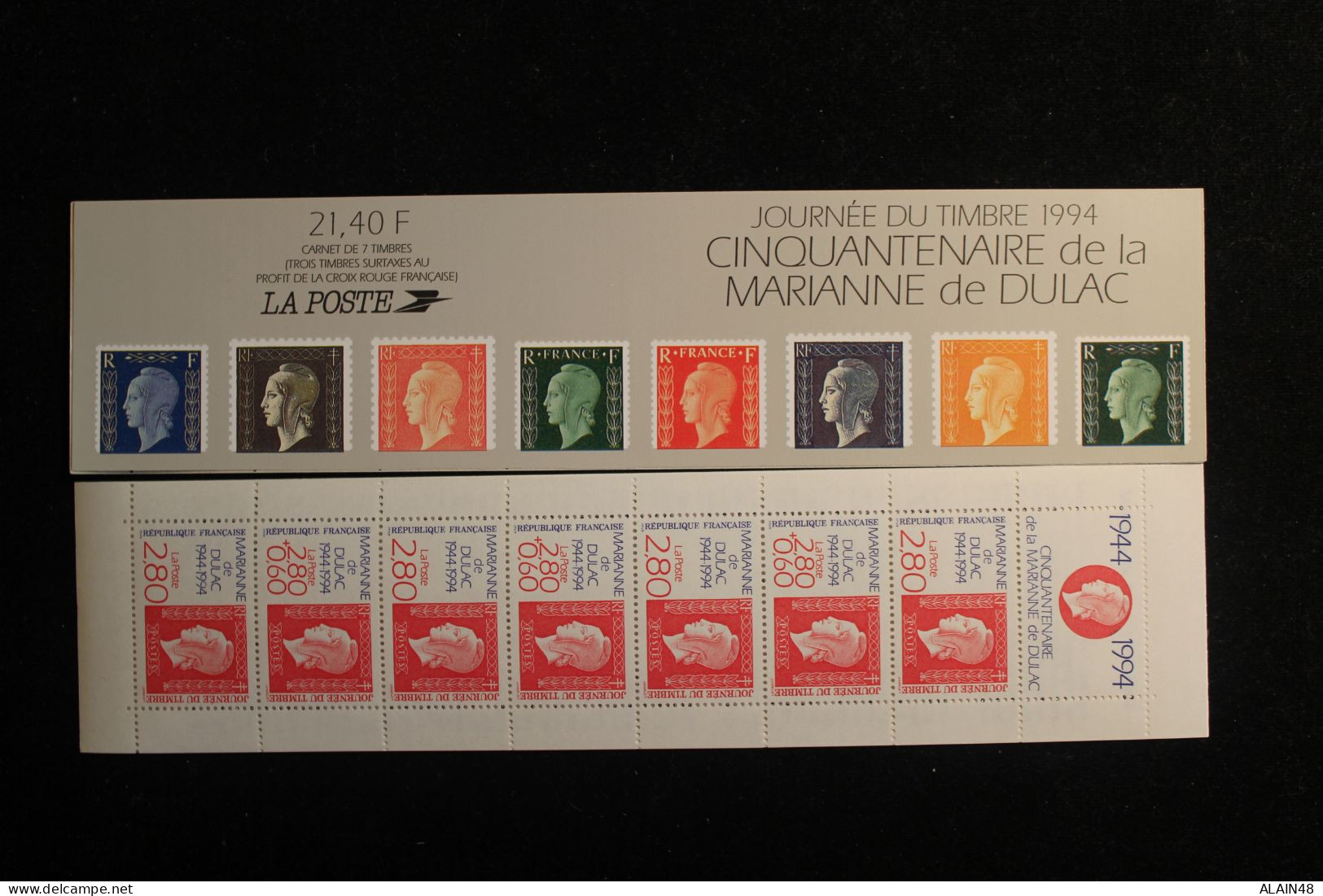 FRANCE 1994 CARNET BC2865 JOURNEE DU TIMBRE NEUFS** NON PLIE TTB CINQUANTENAIRE MARIANNE DE DULAC - Giornata Del Francobolli