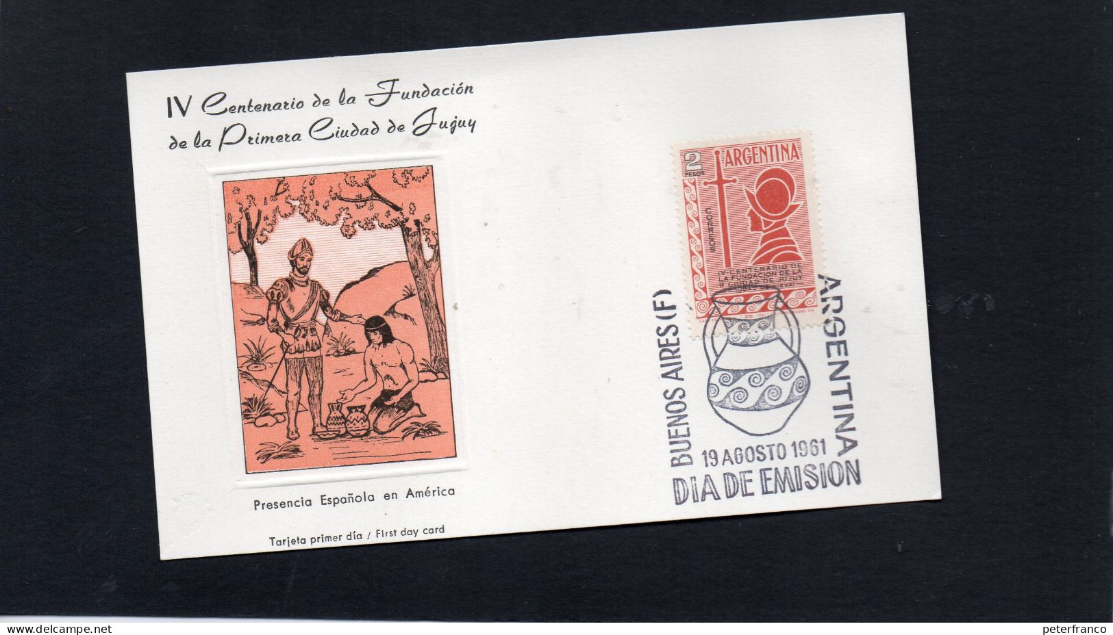 1961 Argentina - IV° Cent. Della Fondazione  Della Proma Città Di Juguy - FDC