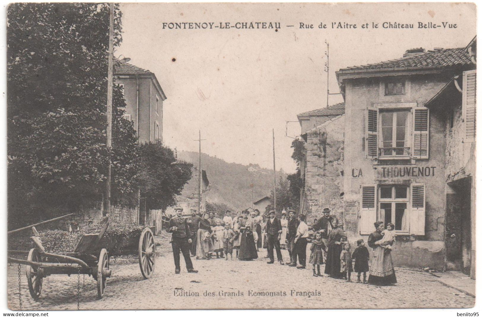 CPA De FONTENOY Le CHATEAU - Rue De L'Aitre Et Le Château Belle-Vue. - Otros & Sin Clasificación