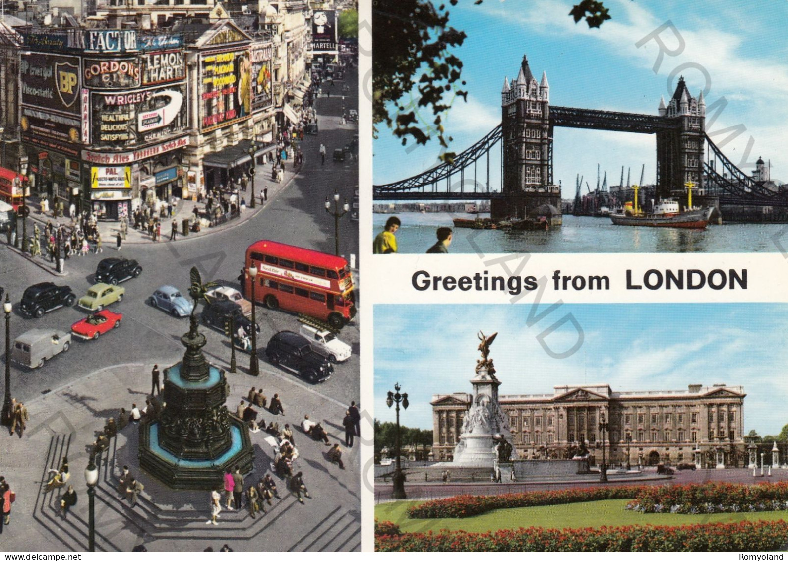 CARTOLINA  C1 LONDON,INGHILTERRA,REGNO UNITO-THE CITY OF CONTRASTS;FROM FISH AND CHIPS TO THE SAVOY GRILL-VIAGGIATA 1973 - Piccadilly Circus