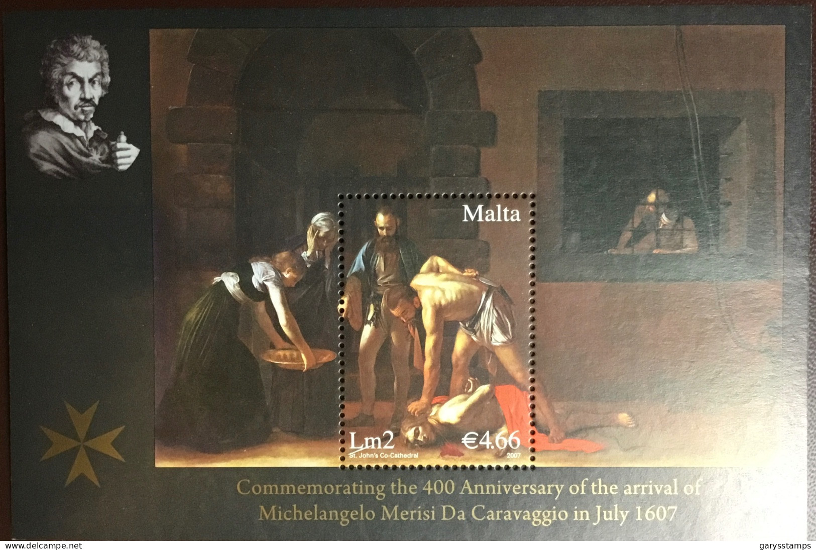 Malta 2007 Caravaggio Paintings Minisheet MNH - Malte