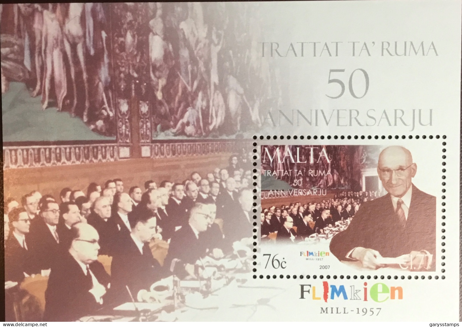 Malta 2007 Anniversaries Minisheet MNH - Malte