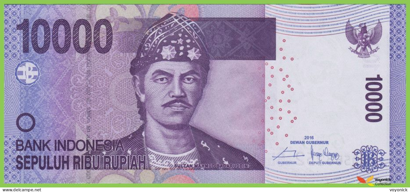 Voyo INDONESIA 10000 Rupiah 2016 P150h B604h BPQ UNC Rumah Houses - Indonésie