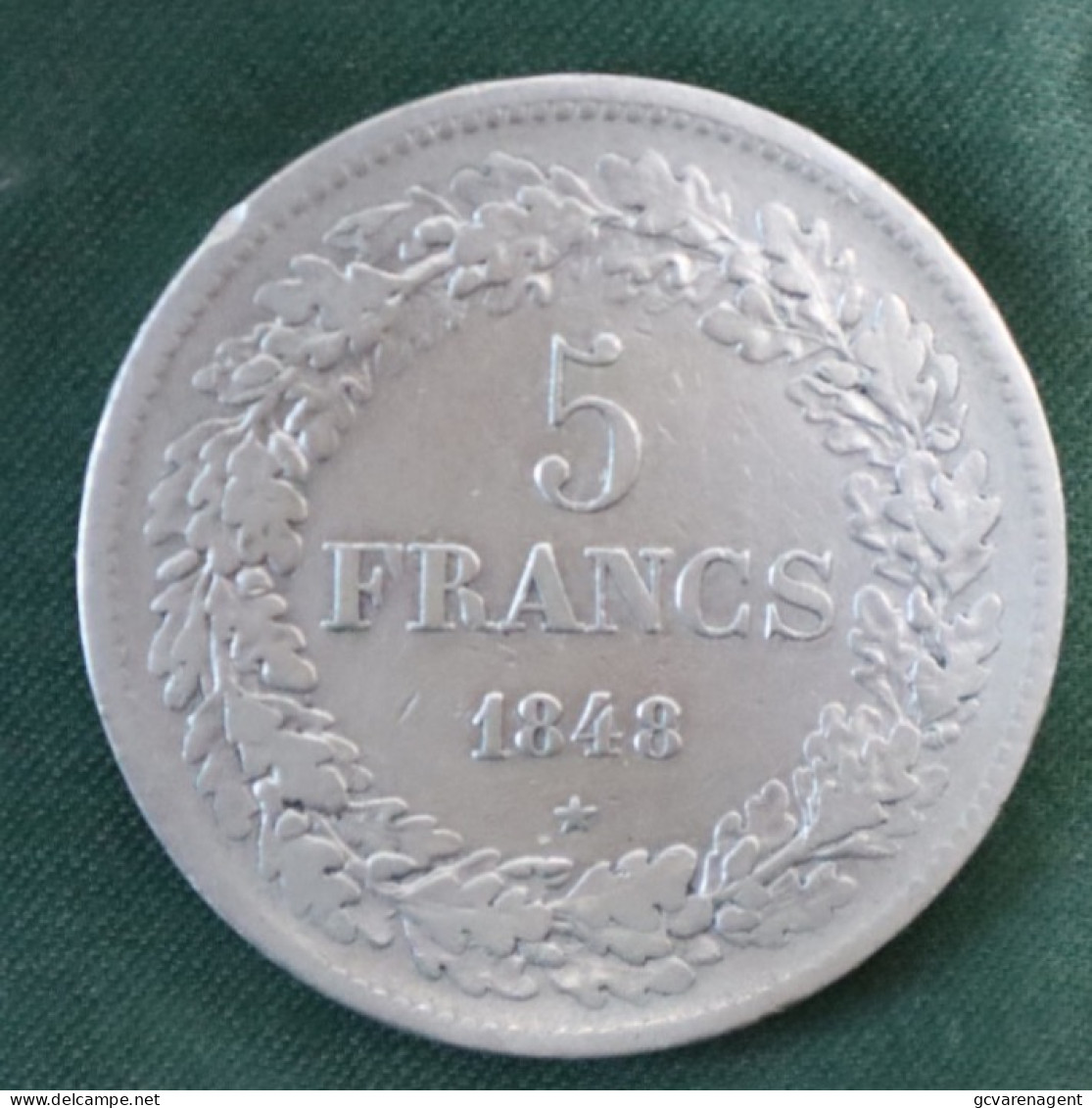 LEOPOLD PREMIER  1848      ZIE AFBEELDINGEN - 5 Francs