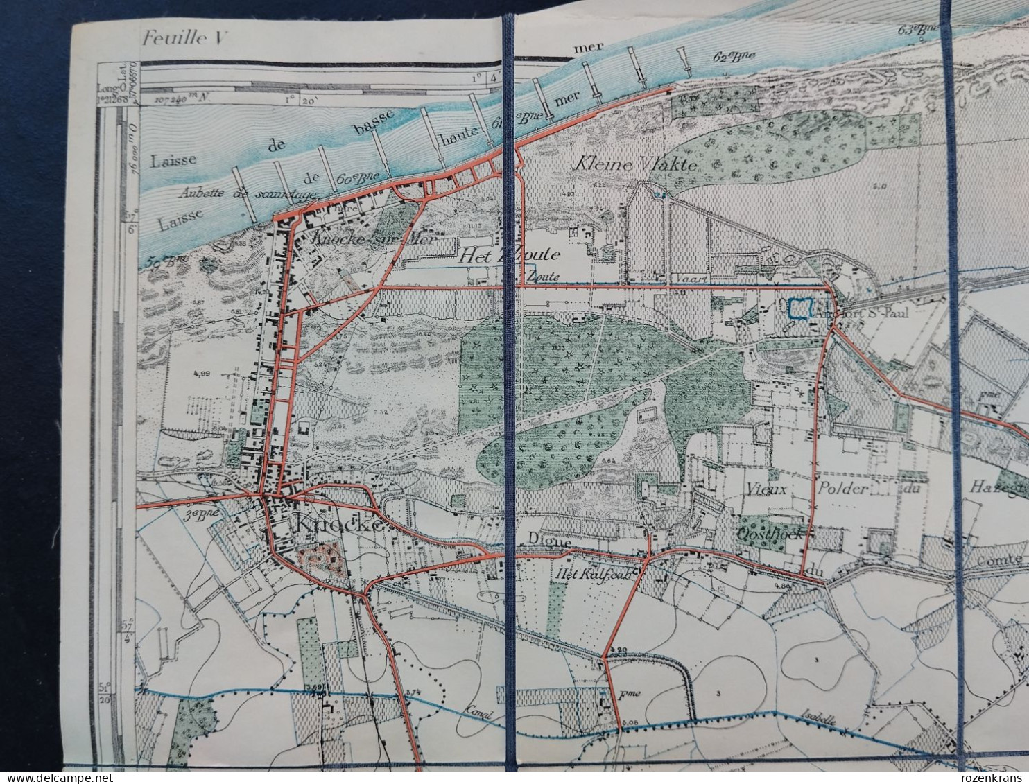 Topografische En Militaire Kaart STAFKAART 1931 Knokke ZOUTE Westcapelle Zwin Hoeke Lapscheure Oostkerke Hazegras Fort - Topographische Karten