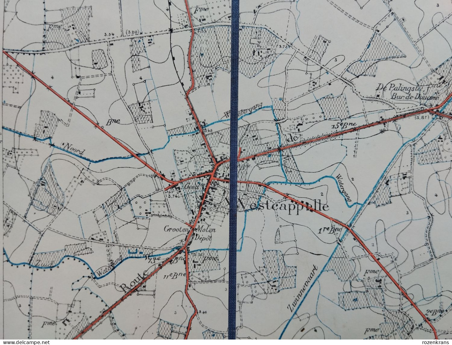 Topografische En Militaire Kaart STAFKAART 1931 Knokke ZOUTE Westcapelle Zwin Hoeke Lapscheure Oostkerke Hazegras Fort - Carte Topografiche