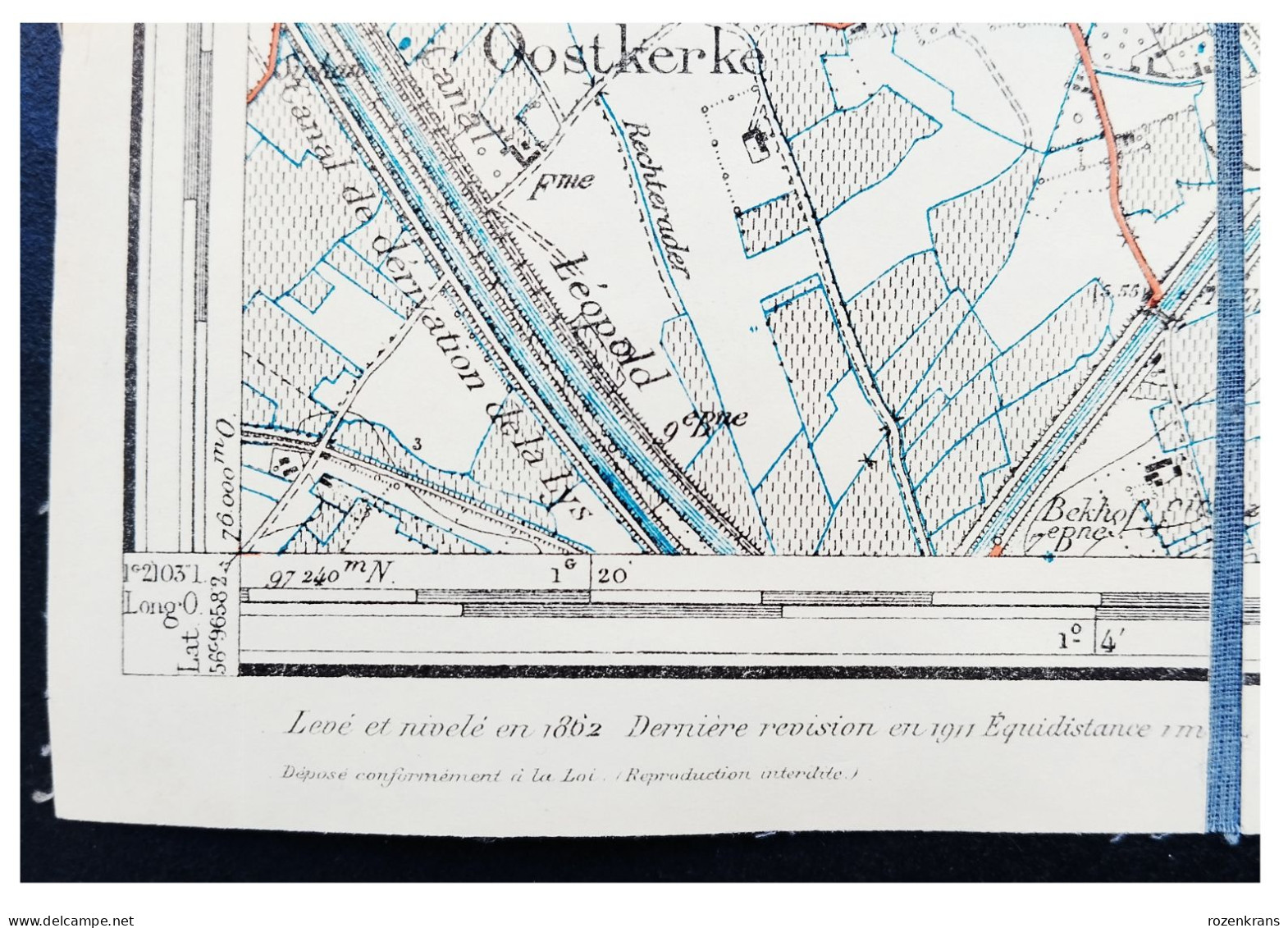 Topografische en militaire kaart STAFKAART 1931 Knokke ZOUTE Westcapelle Zwin Hoeke Lapscheure Oostkerke Hazegras Fort