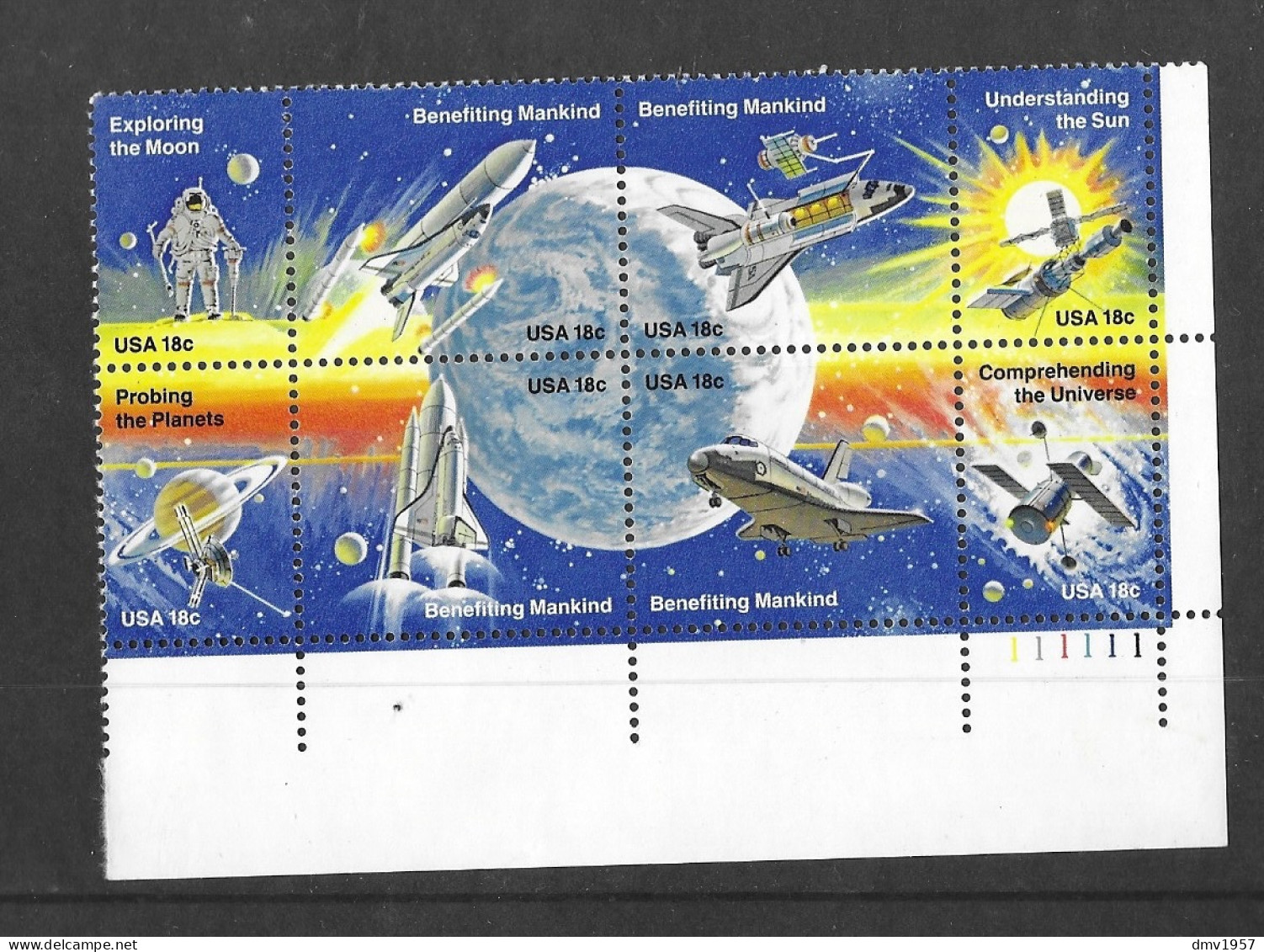 USA 1981 MNH Space Achievements Sg 1886/93 - Ungebraucht