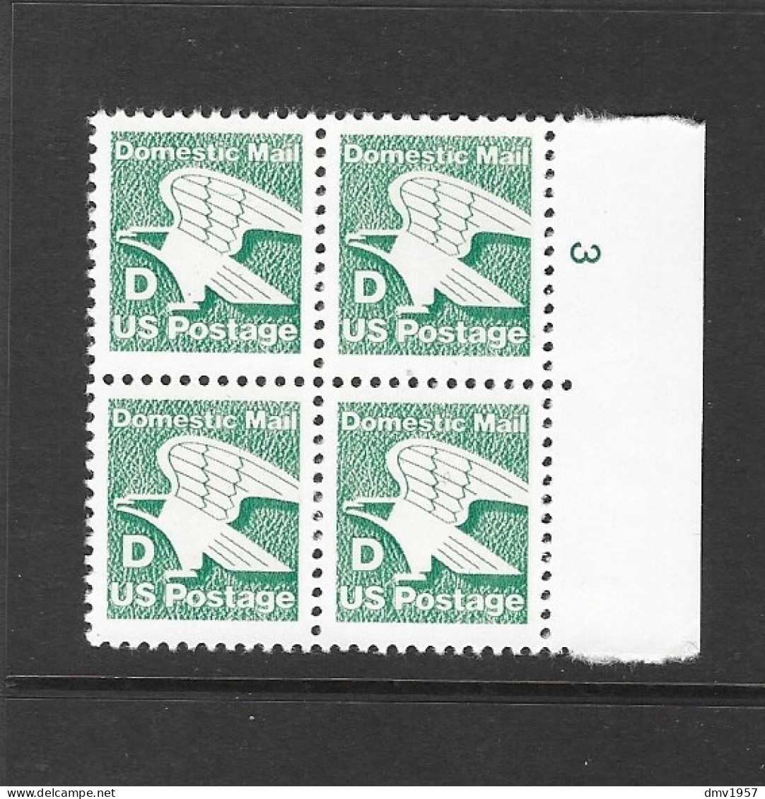 USA 1985 MNH 22c Non-Donominated D Rate Eagle Block Of 4 Sg 2137 - Ungebraucht