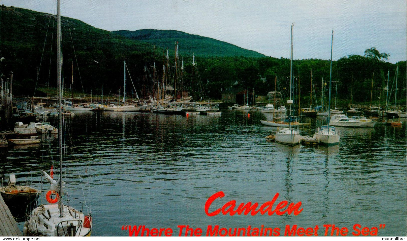 Kleinformatkarte Camden, Maine, "Where The Mountains Meet The Sea" - Other & Unclassified