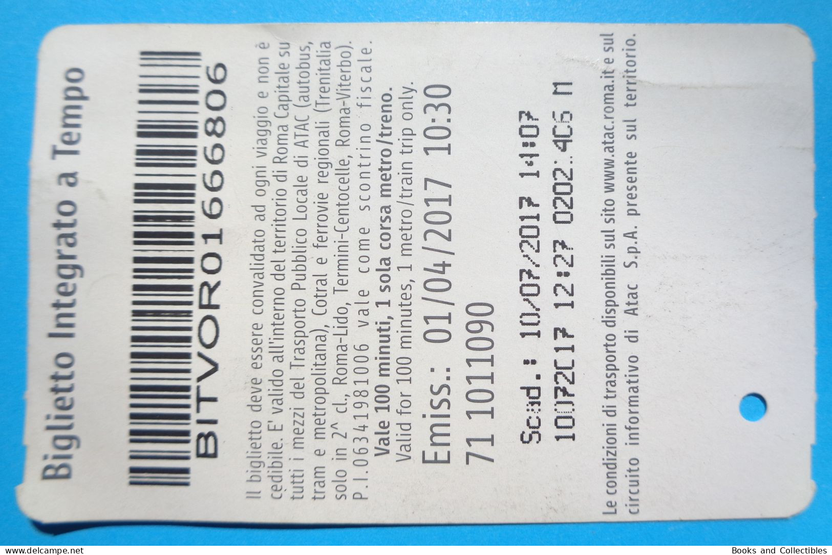 H-0600 * ITALY - BIT Metrebus Ticket € 1.50, Roma ° AIL 5 X Mille Sostieni La Lotta Contro Le Leucemie - Europe