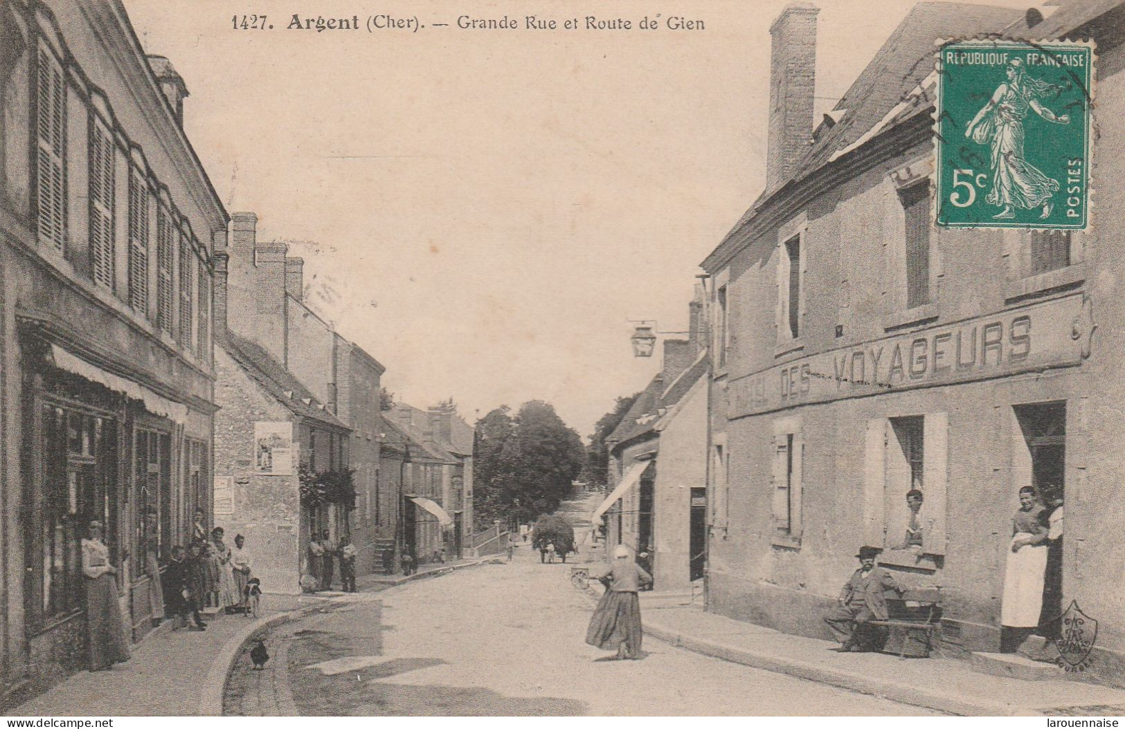 18 - ARGENT SUR SAULDRE - Grande Rue Et Route De Gien - Argent-sur-Sauldre