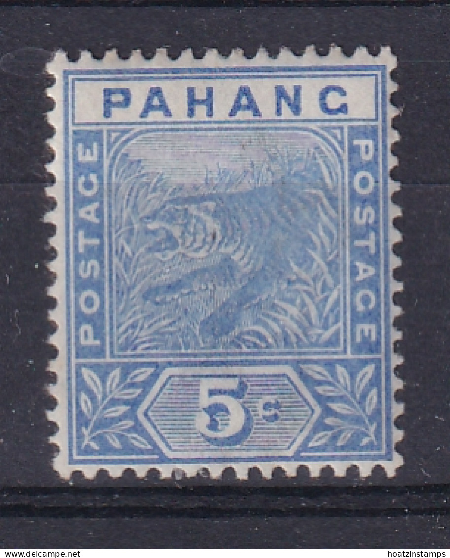 Malaya - Pahang: 1891/95   Tiger    SG13     5c   MH - Pahang