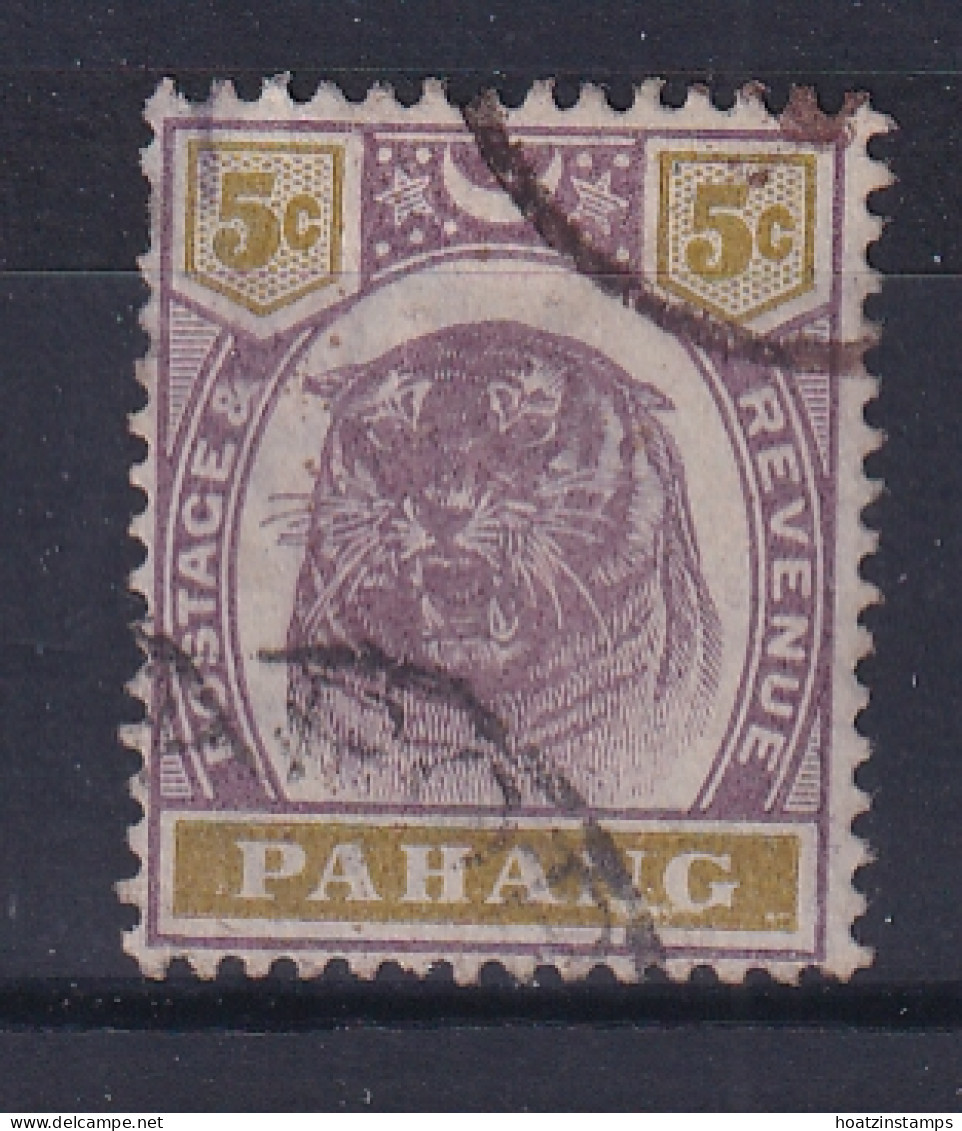 Malaya - Pahang: 1895/99   Tiger    SG16     5c   Used - Pahang