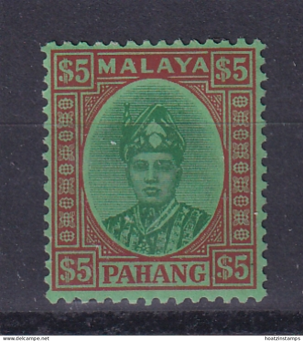 Malaya - Pahang: 1935/41   Sultan Abu Bakar    SG46     $5    MH - Pahang