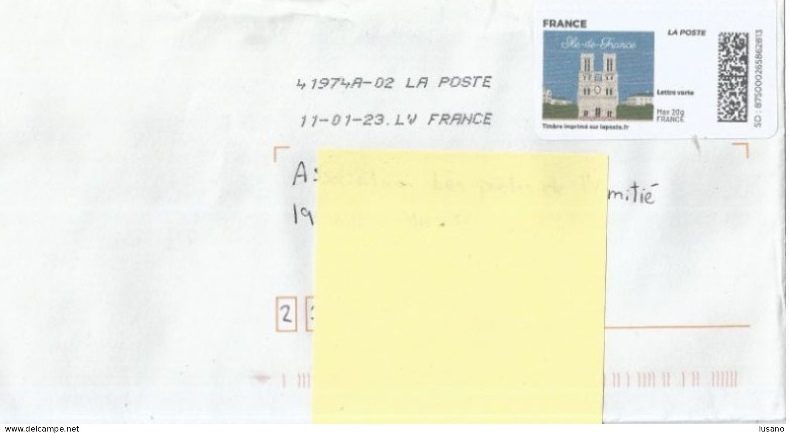 Montimbreligne Sur Enveloppe : Paris, Notre-Dame - Timbres à Imprimer (Montimbrenligne)