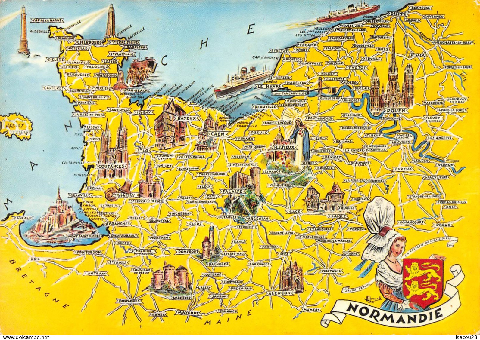 LA NORMANDIE CARTE - Haute-Normandie