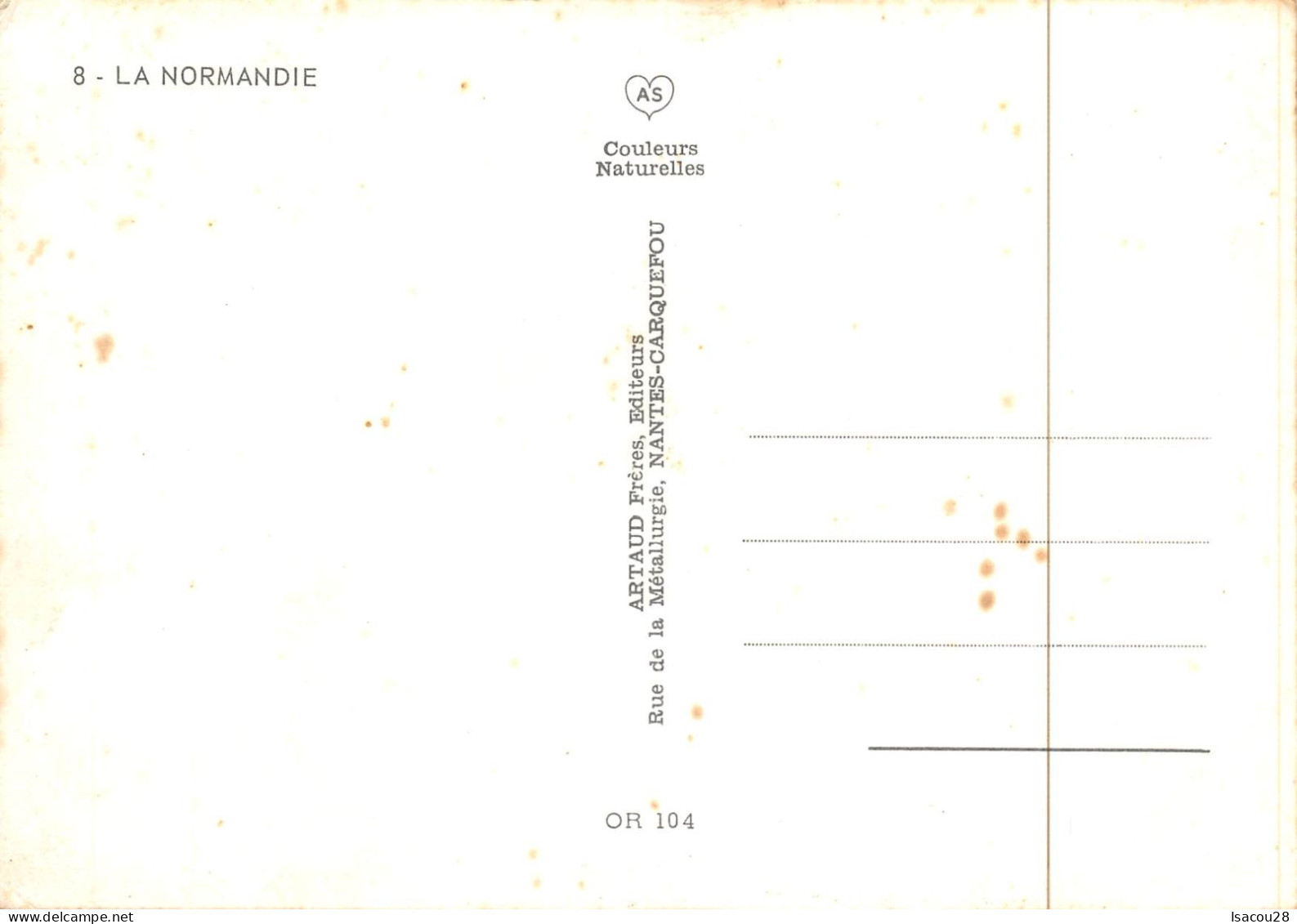 LA NORMANDIE CARTE - Haute-Normandie