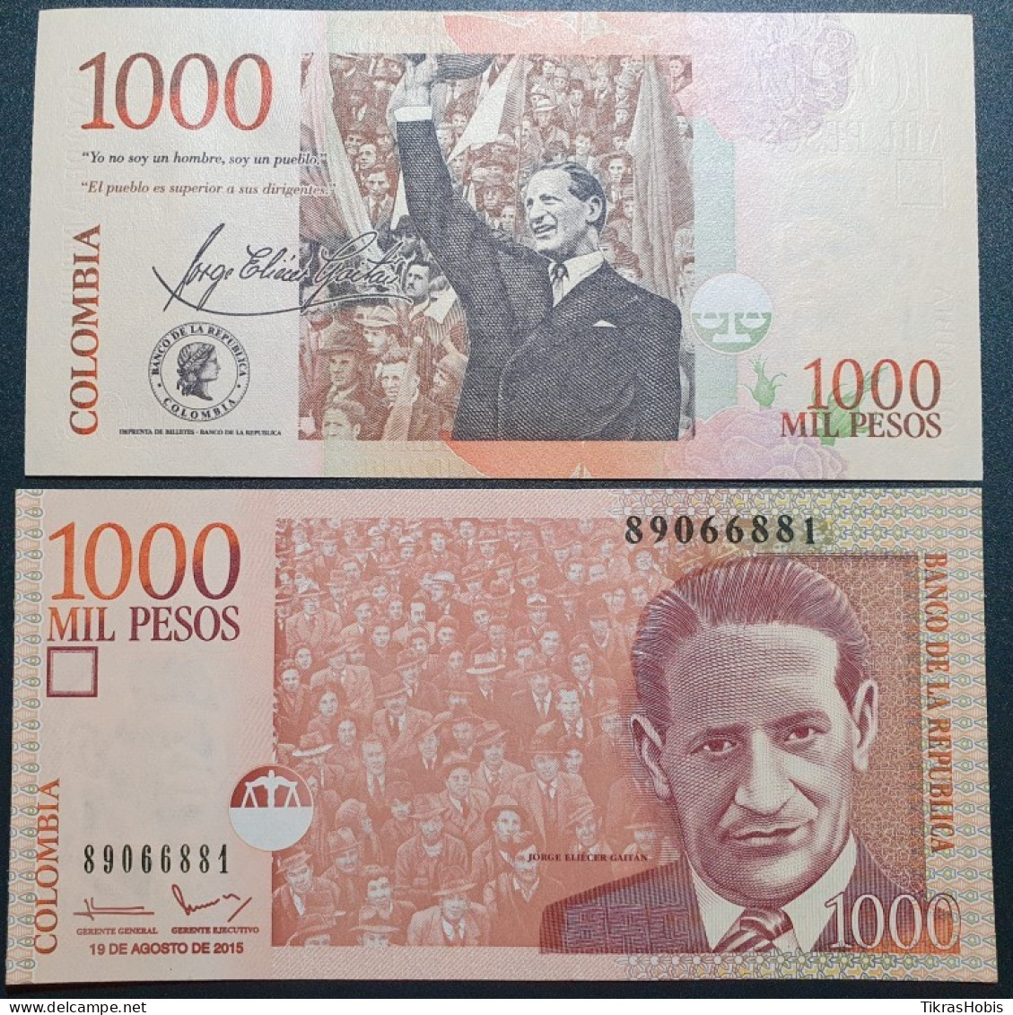 Colombia 1000 Pesos, 2015 P-456T - Kolumbien