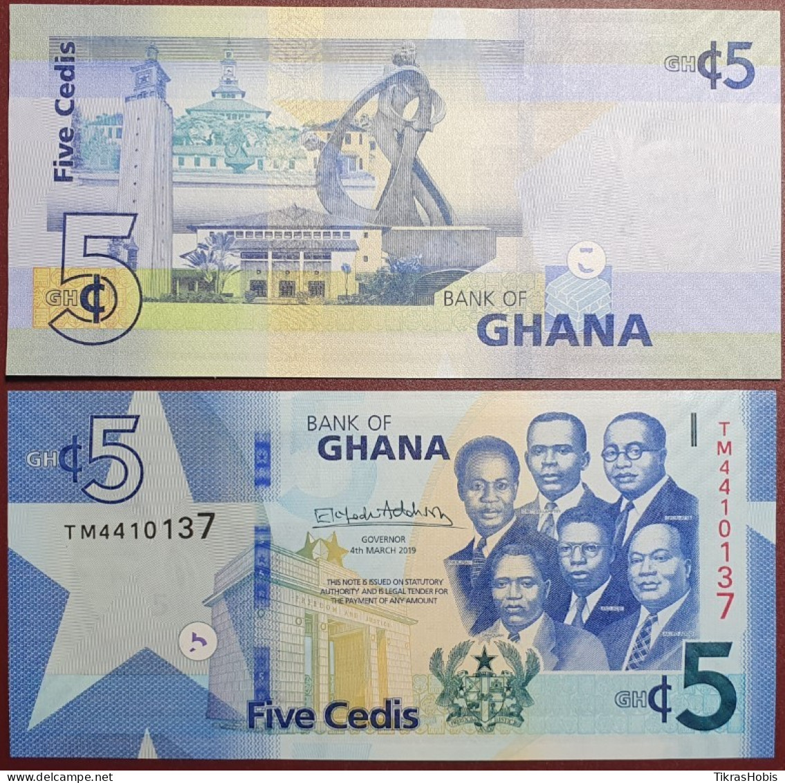 Pretty 5 Cedi, 2019 P-38G - Ghana