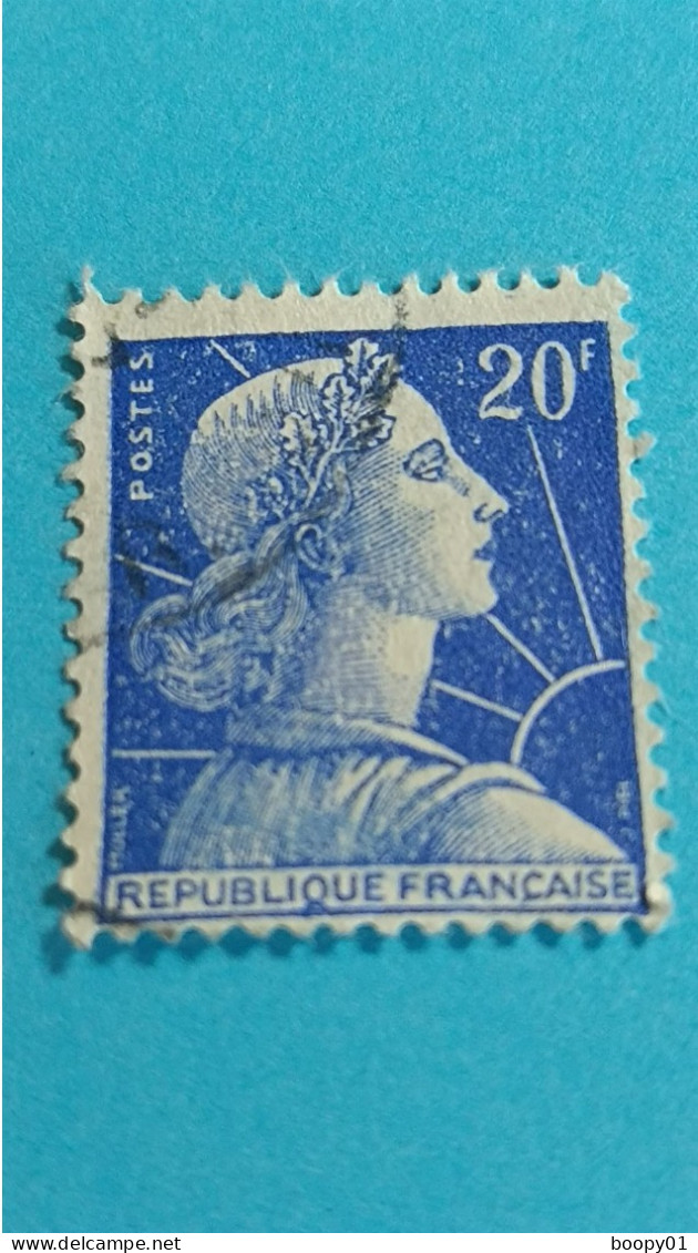 FRANCE - République Française - RF - Timbre 1957 : Marianne, Type Muller - 20 F - 1955-1961 Marianne Of Muller