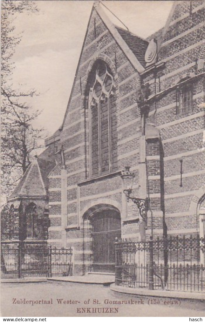 2850	36	Enkhuizen, Zuiderportaal Wester Of St. Gomaruskerk (achterkant Begint Los Te Laten) - Enkhuizen