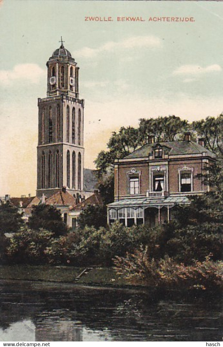 2850	241	Zwolle, Eekwal Achterzijde (poststempel 1908) - Zwolle