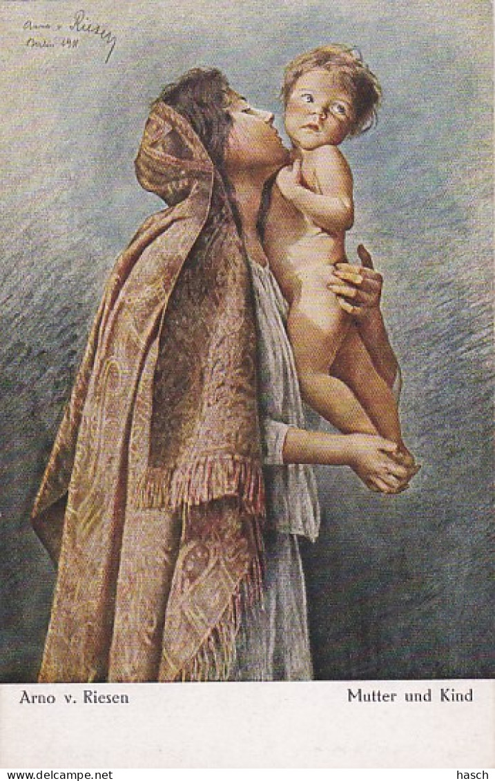 2850318Arno V. Riesen Berlin 1911 Mutter Und Kind. - Riesen, Arno Von