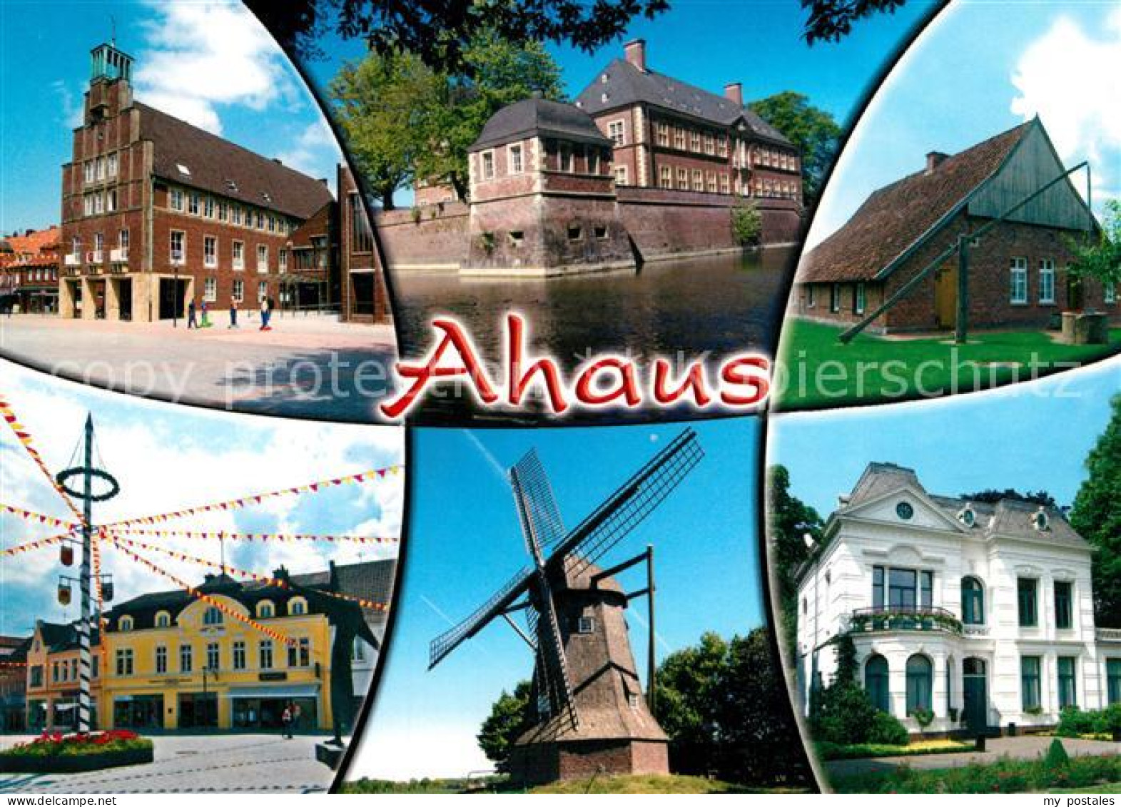 73207753 Ahaus Rathaus Schloss Windmuehle Ahaus - Ahaus