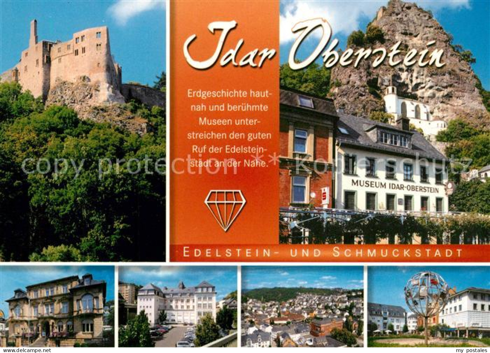 73207713 Idar-Oberstein Felsenkirche Burgruine Panorama Idar-Oberstein - Idar Oberstein
