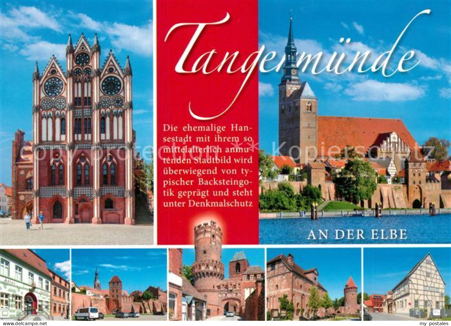 73207224 Tangermuende Kirche Rathaus Stadtor Tangermuende - Tangermünde