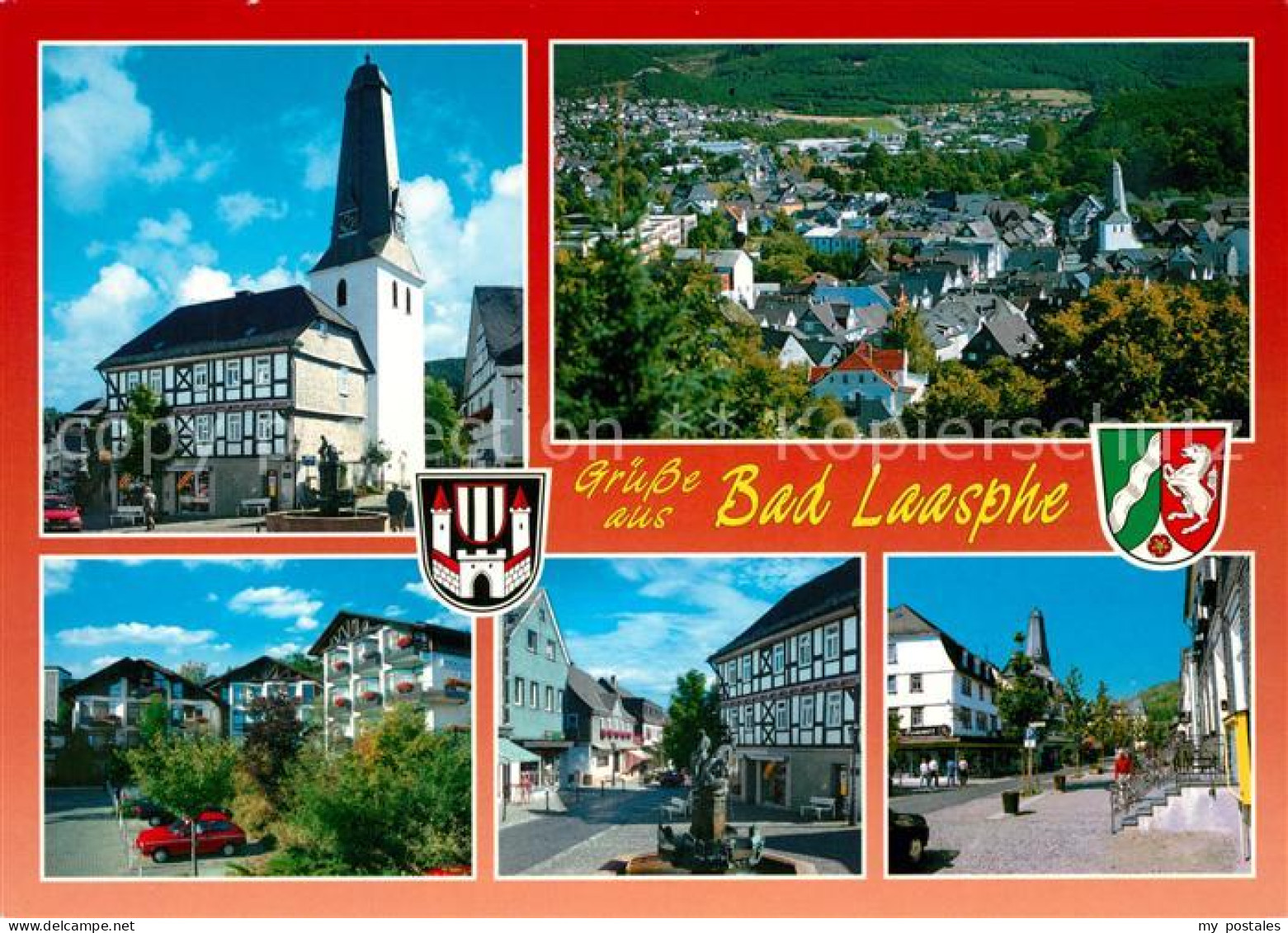 73207211 Laasphe Bad Kirche Brunnen Fachwerk Laasphe Bad - Bad Laasphe