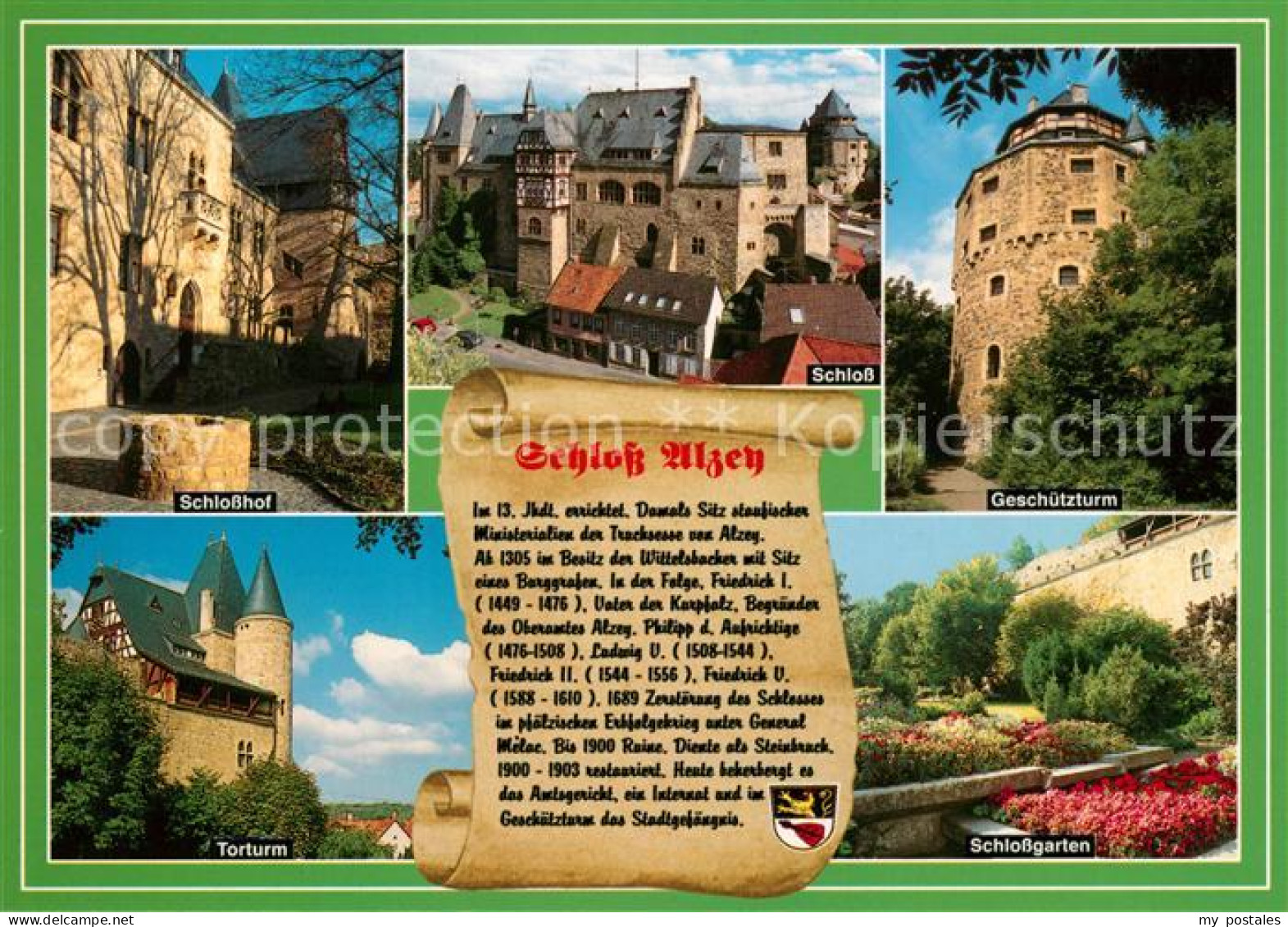 73207175 Alzey Schloss Schlossgarten Torturm Alzey - Alzey