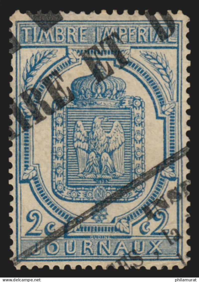 Timbres Pour Journaux N°8, 2c Bleu, Oblitéré - TB - Newspapers