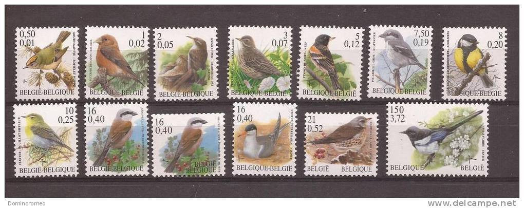 Lot Allemaal Verschillende Buzin Vogels In BF/ EURO Postfris Zonder Scharnier ** !!! COMPLETE SERIE  !!!! - Collezioni