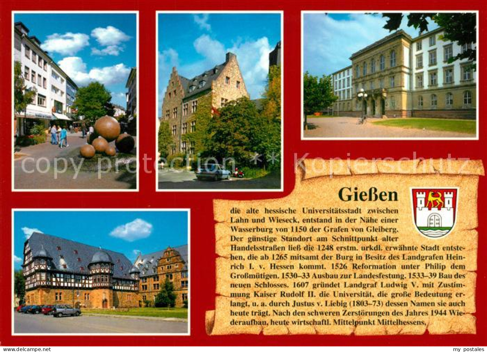 73207123 Giessen Lahn Kreuzplatz Altes Schloss Justus Liebig Universitaet Zeugha - Giessen