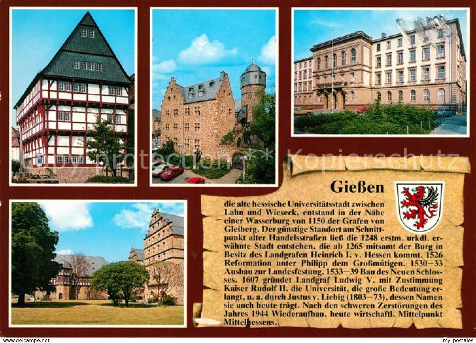 73207122 Giessen Lahn Burgmannenhaus Altes Schloss Justus Liebig Universitaet Ze - Giessen