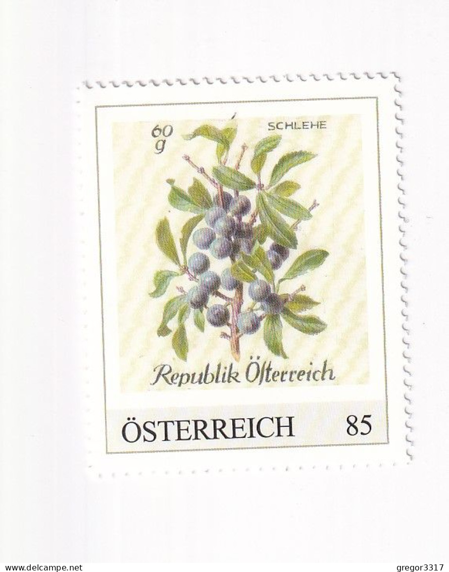 ÖSTERREICH -Heimische OBSTSORTEN Schätze Aus Dem Postarchiv - SCHLEHE - Personalisierte Briefmarke ** Postfrisch - Persoonlijke Postzegels