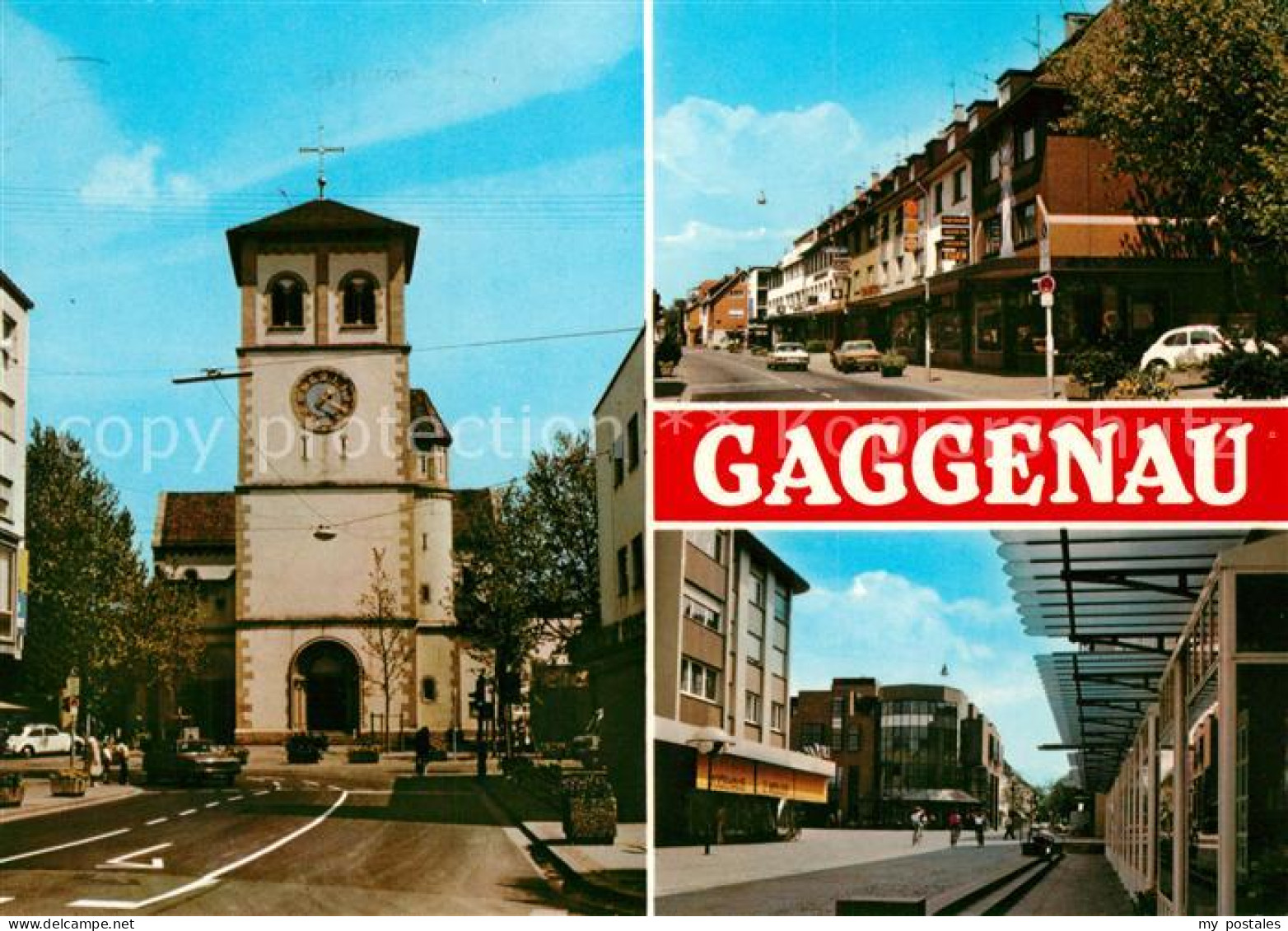 73206734 Gaggenau Kirche Fussgaengerzone Gaggenau - Gaggenau