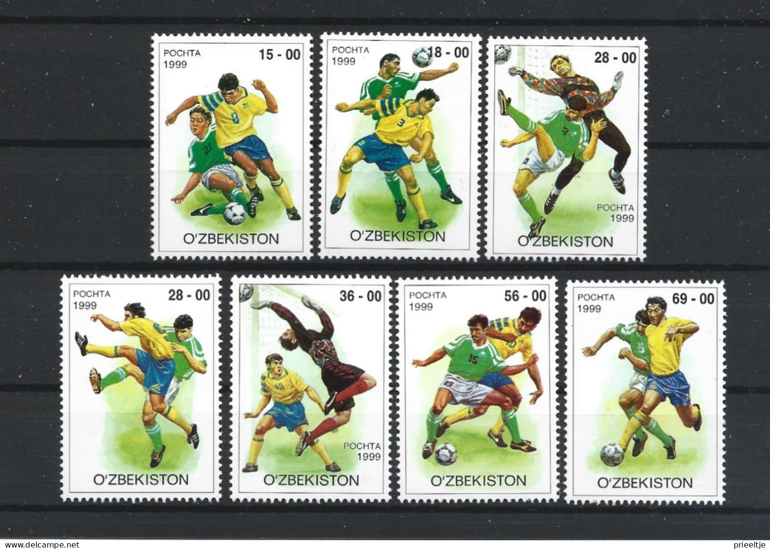 Uzbekistan 1999 Football Y.T. 153/159 ** - Ouzbékistan