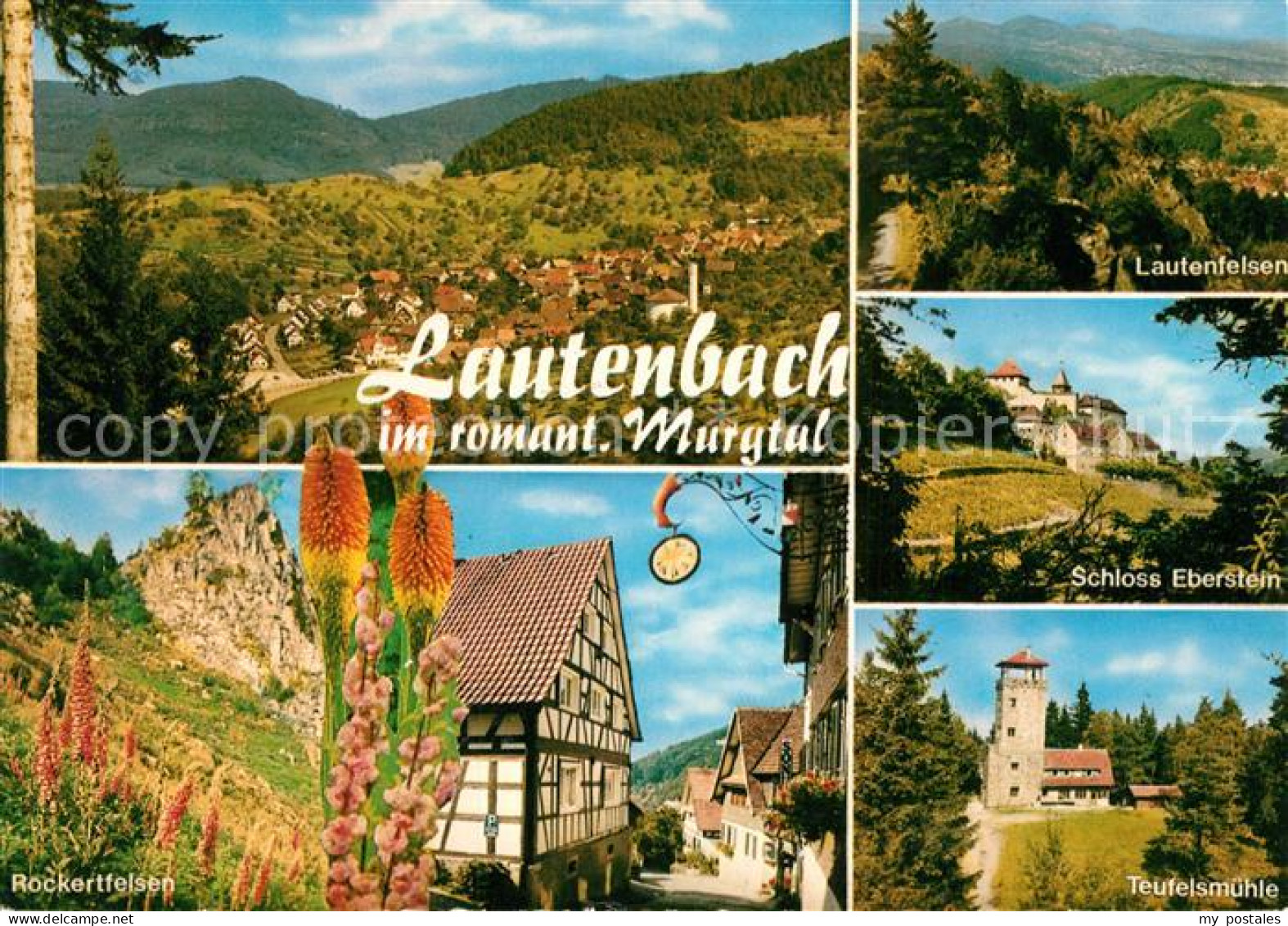 73206715 Lautenbach Gernsbach Schloss Eberstein Lautenfelsen Rockertfelsen Teufe - Gernsbach