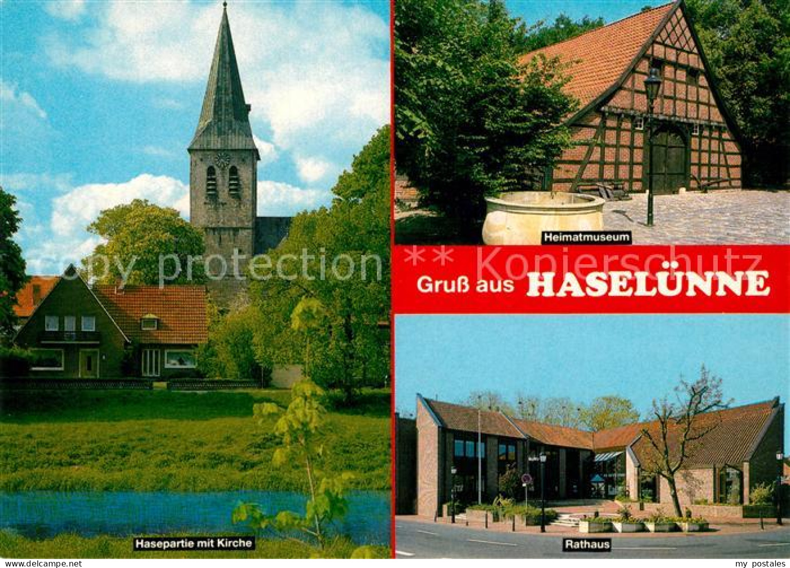 73206644 Haseluenne Kirche Heimatmuseum Rathaus Haseluenne - Haseluenne