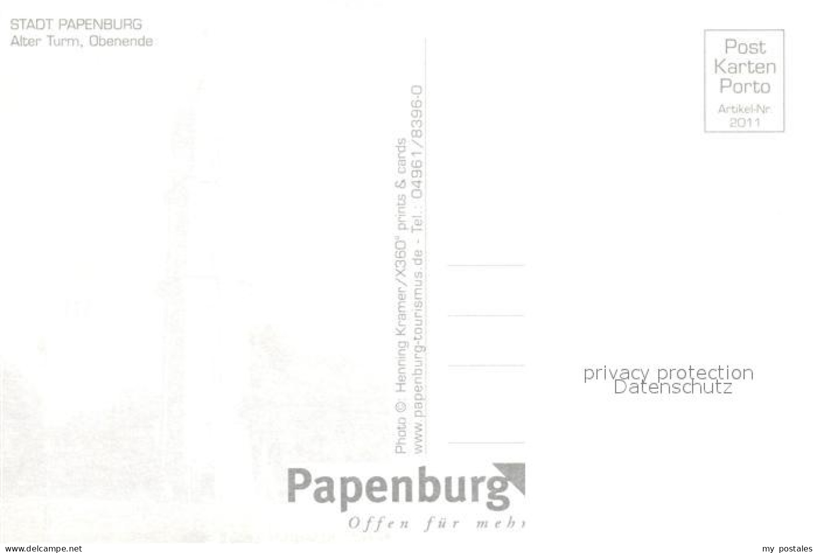 73206633 Papenburg Ems Alter Turm Obenende Papenburg Ems - Papenburg
