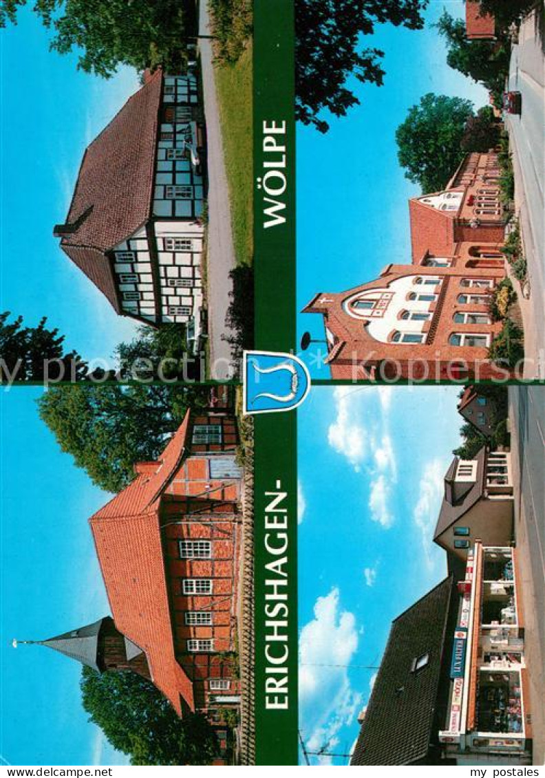 73206597 Erichshagen Woelpe Kirche Rathaus Stadtansichten Erichshagen - Nienburg