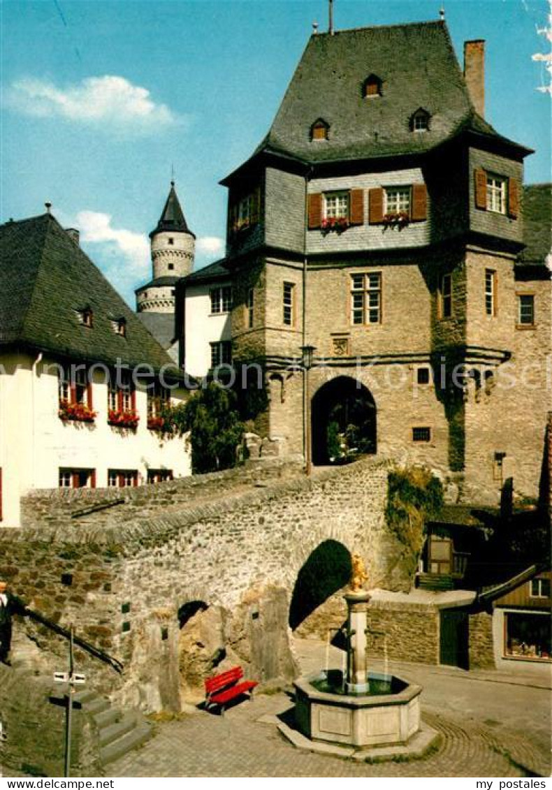 73206590 Idstein Loewenbrunnen Aufgang Zum Schloss Hexenturm Idstein - Idstein