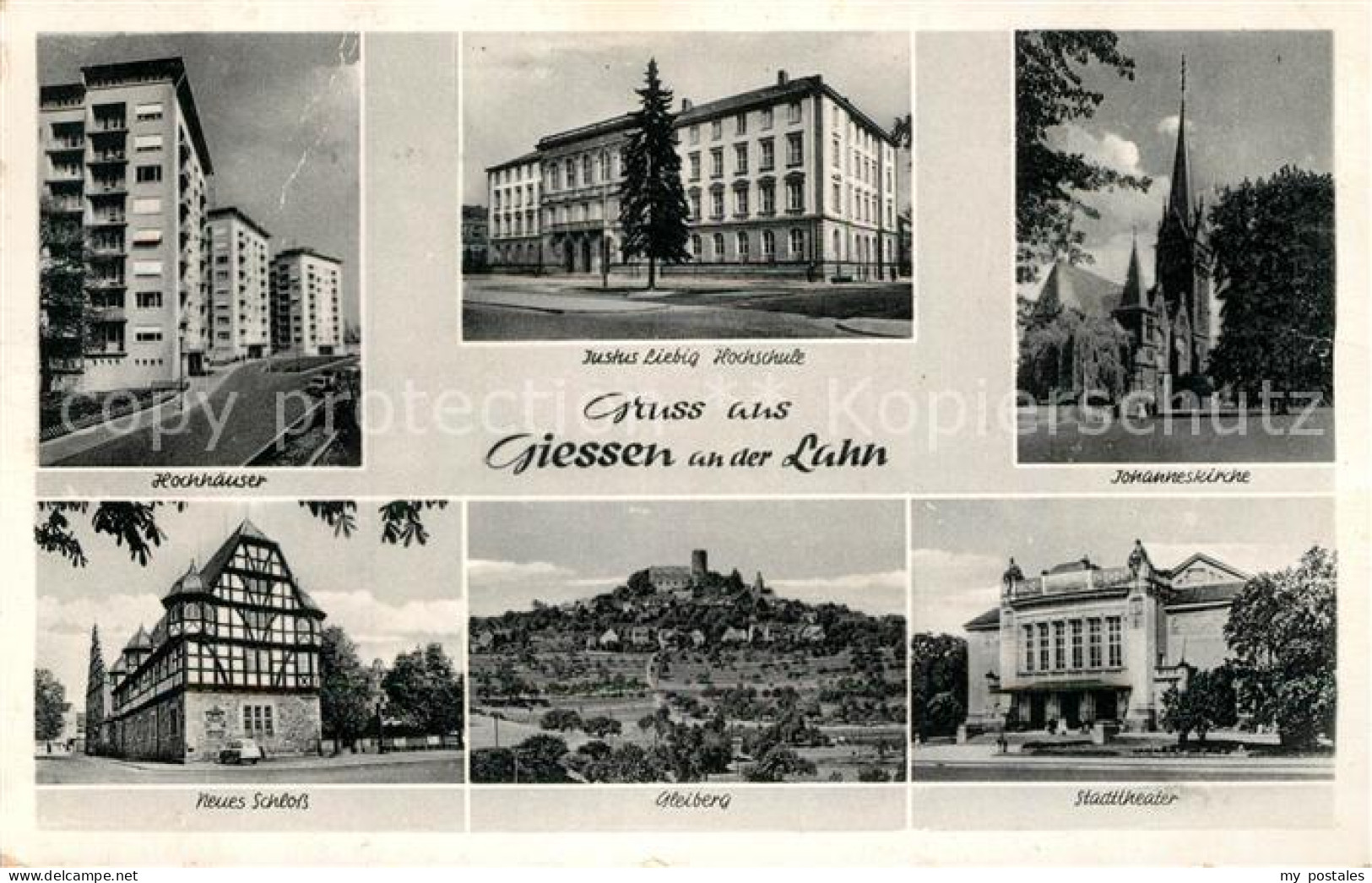 73205660 Giessen Lahn Neues Schloss Johanneskirche Justus Liebig Hochschule Gies - Giessen