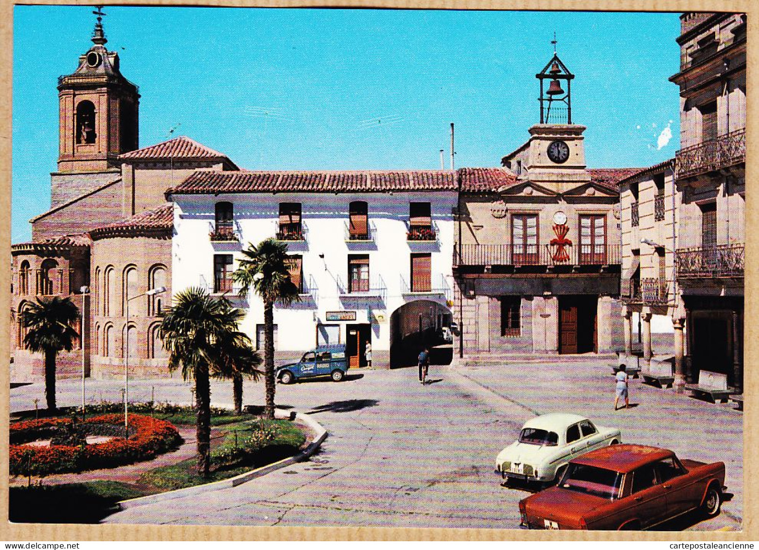 20218 / ⭐ ◉  Rare ALBA DE TORMES Plaza MAYOR CITROEN 2CV Réparateur TV Radio ANGEL RENAULT Dauphine 1965s STVDIO - Salamanca