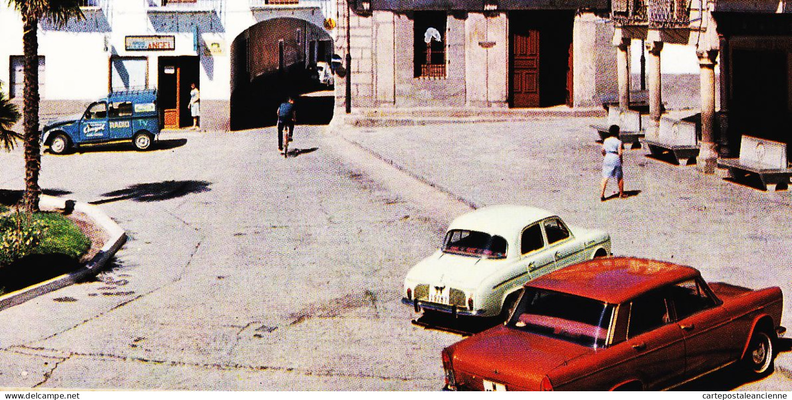 20218 / ⭐ ◉  Rare ALBA DE TORMES Plaza MAYOR CITROEN 2CV Réparateur TV Radio ANGEL RENAULT Dauphine 1965s STVDIO - Salamanca